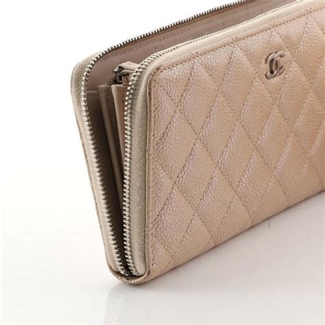 chanel caviar zip wallet price|Long Wallets .